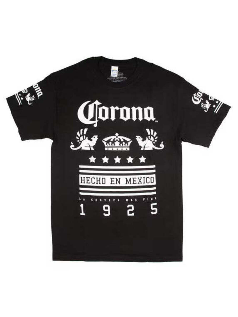 Corona Hecho en México 1925 Men’s Graphic T-Shirt – Black, XL
